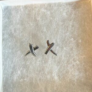 Tiffany and Co Paloma Picasso Silver Graffiti Earrings